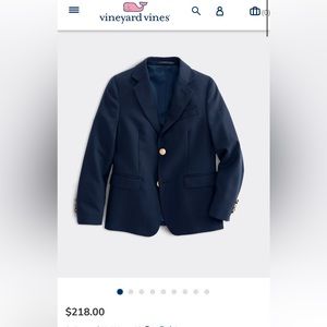 COPY - Vineyard Vines Boys Stretch Navy Blazer Boys Size 16